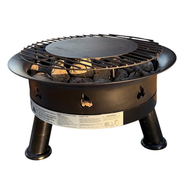 Pit & Seat Portable Gas BBQ FLAME