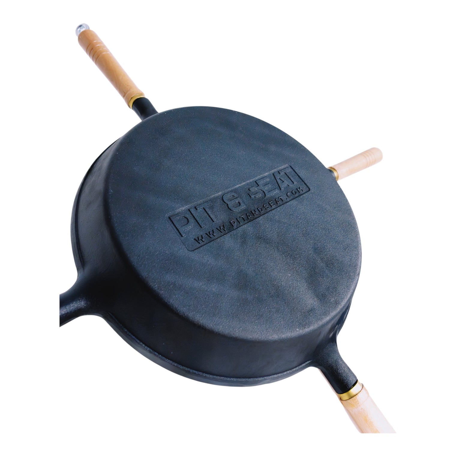 Pit & Seat - 4 Handle Korean BBQ Cast Iron Cooking Pan - COMING IN JULY 2026.