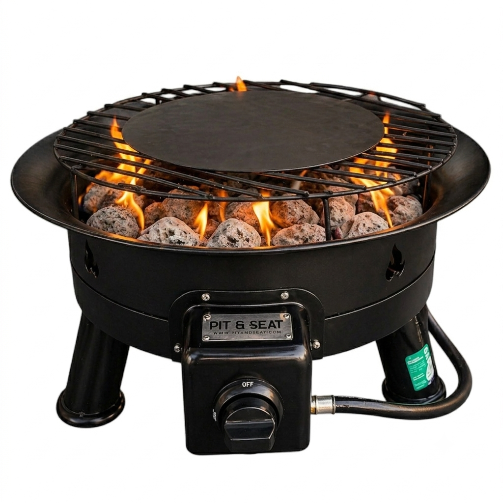 Portable Gas BBQ Flame | Outdoor Dual-Use