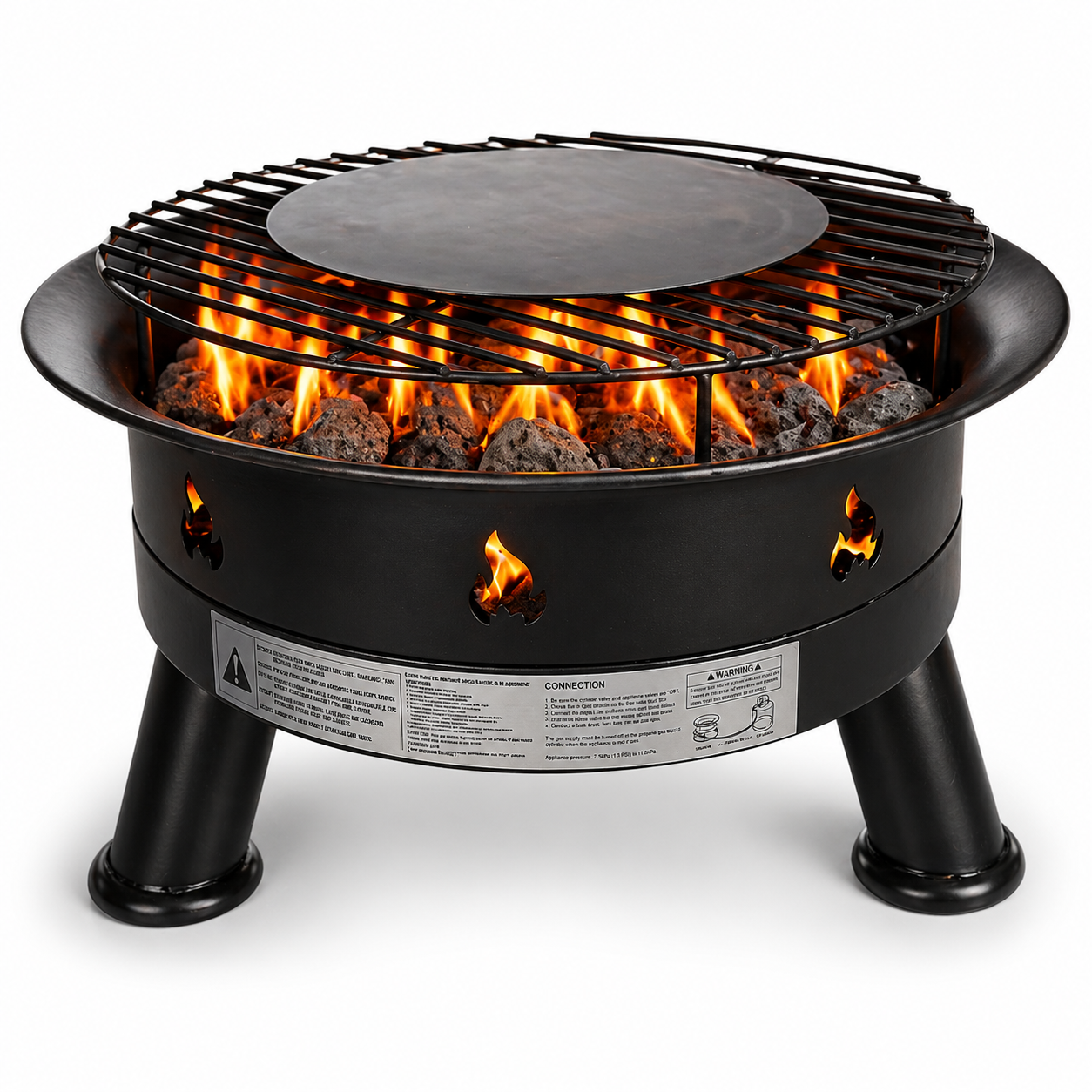 Pit & Seat Portable Gas BBQ FLAME