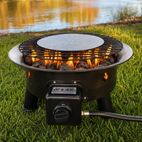 Pit & Seat Portable Gas BBQ FLAME