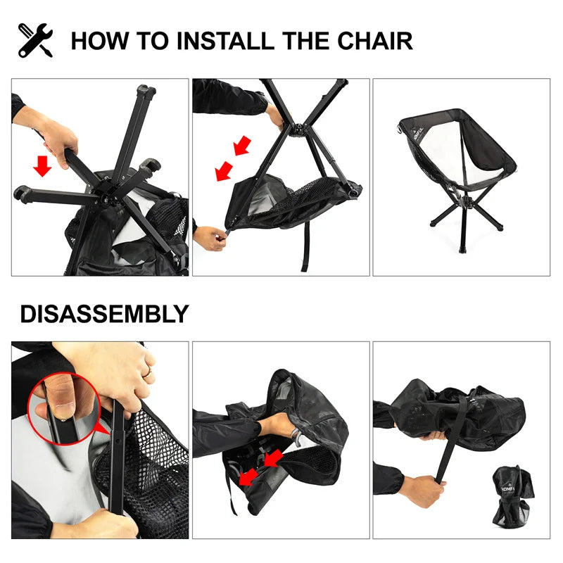 Travel Ultralight Folding Chair – Lightweight, Durable & Built for Adventure