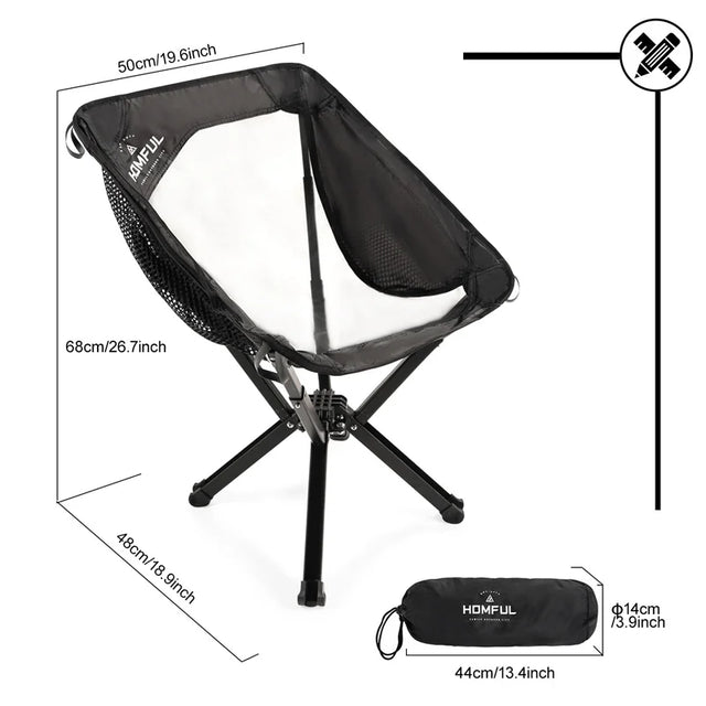 Travel Ultralight Folding Chair – Lightweight, Durable & Built for Adventure