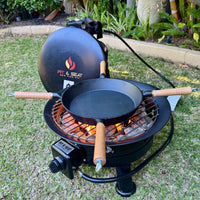 Korean BBQ Cast Iron Cooking Pan (4-Handle Design) COMING SOON!