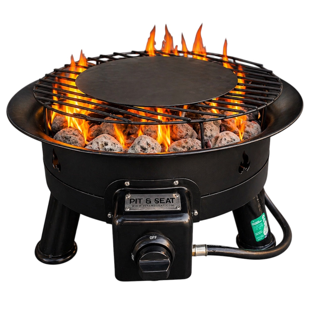 Pit & Seat Portable Gas BBQ FLAME