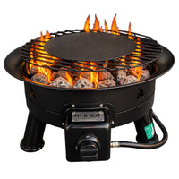Pit & Seat Portable Gas BBQ FLAME