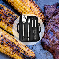 NNEOBA Stainless Steel BBQ Tools Set Silver