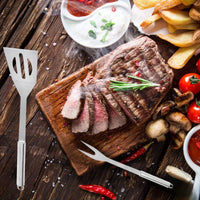 NNEOBA Stainless Steel BBQ Tools Set Silver