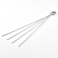 NNEOBA 9-Piece Stainless Steel BBQ Grill Tool Set Silver